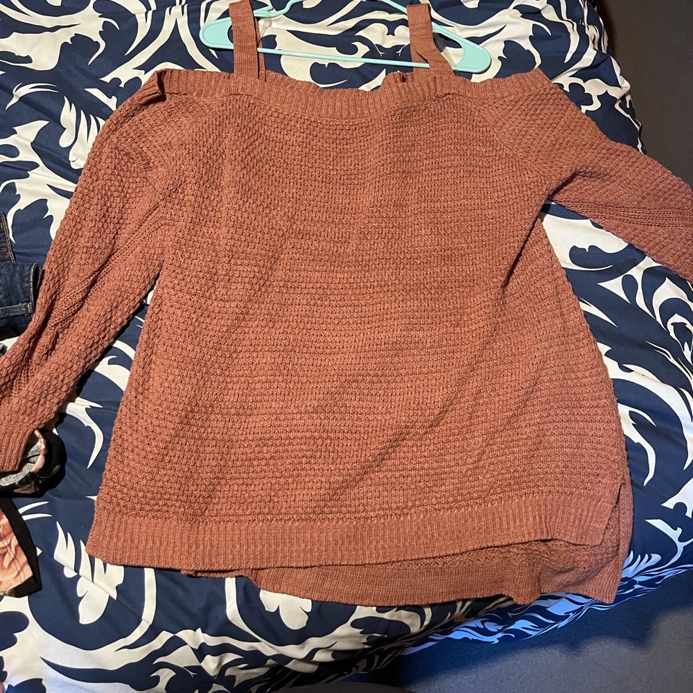 Open Shoulder Sweater